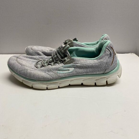 sketchers woman’s stretch knit washable bungee slip on sneakers/8.5/ comfort - Picture 3 of 7